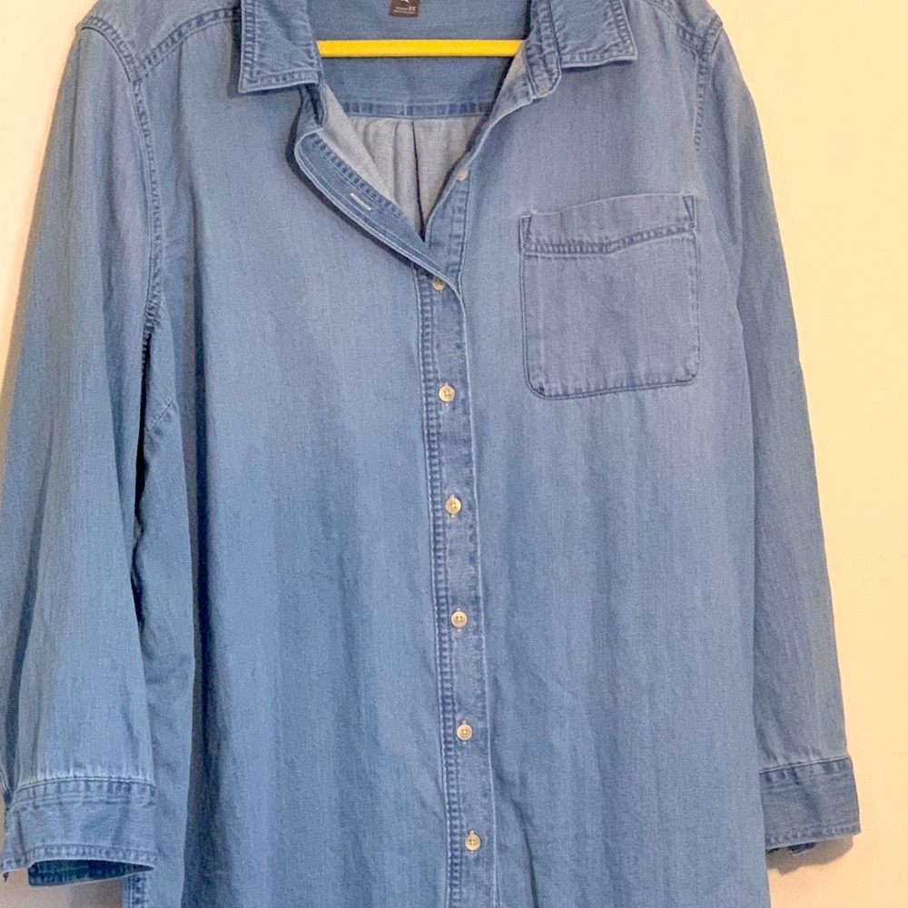 Eddie Bauer Denim Button Down Top